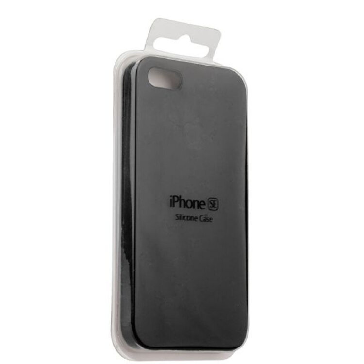 Чехол в стиле Apple SIlicone Case для iPhone SE / 5S / 5 (Black)