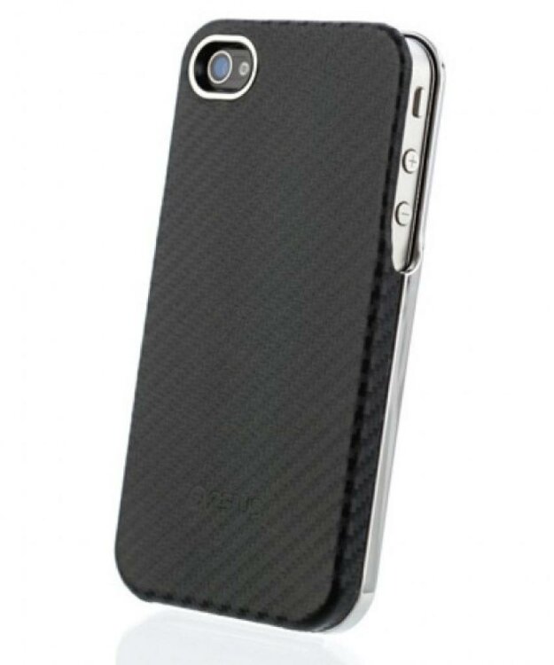 Карбоновый чехол Zenus для iPhone 4/4S Prestige Skin Air Pocket Series - Black