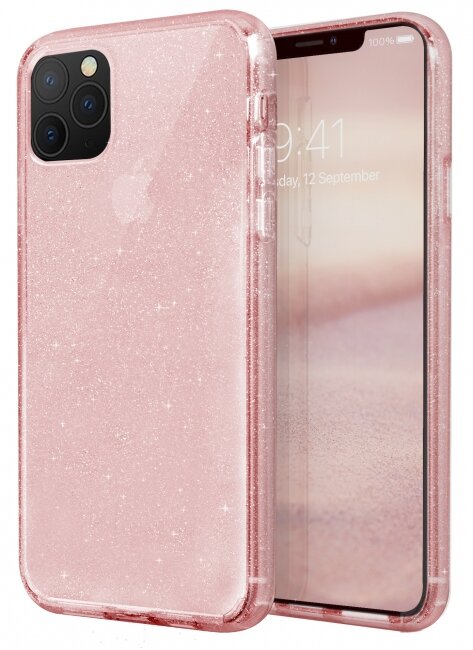 Чехол-накладка для iPhone 11 Pro Max Uniq LifePro Tinsel Pink (IP6.5HYB(2019)-LPRTPNK)