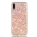 Гелевый чехол с блестками для iPhone X / XS Glitter Powder (Pink)