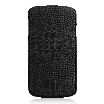 Чехол блокнот Borofone Crocodile Series для Samsung Galaxy S4 с флипом (черный)