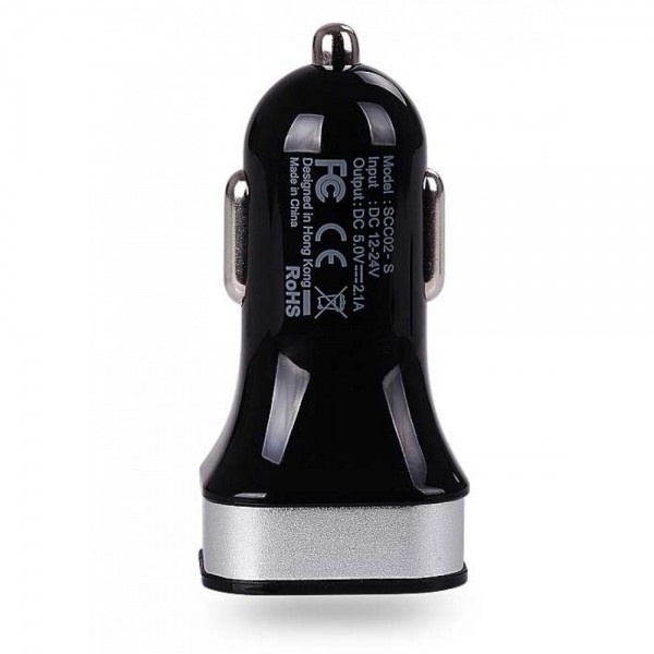 Автозарядка Momax 2,1A для смартфонов и планшетов АЗУ XC USB Car Charger (Black)