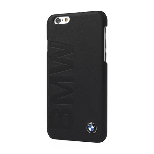 Кожаный чехол-накладка для iPhone 6 Plus / 6S Plus BMW Logo Signature Hard, Black (BMHCP6LLOB)