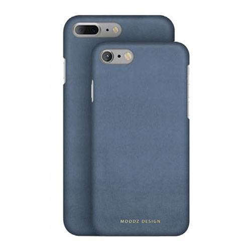 Нубуковый чехол накладка для iPhone 7 Plus / 7+ Moodz Nubuck Hard Ocean (light blue), MZ901033