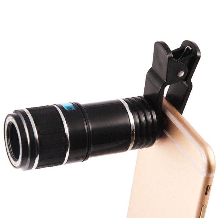 Телескоп 12x ZOOM с клипсой для смартфонов и планшетов