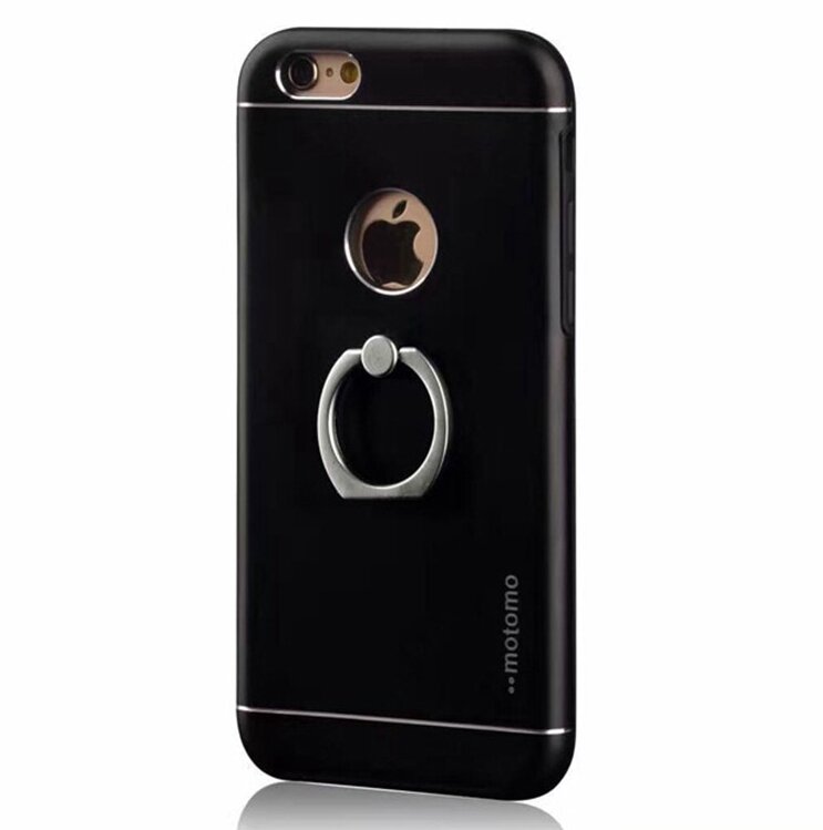 Противоударный чехол Motomo Ring для iPhone 7 / 8 с кольцом (Black)