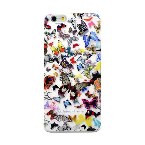 Чехол накладка для iPhone 5 / 5S / SE Christian Lacroix Butterfly Hard White, CLBPCOVIP5W