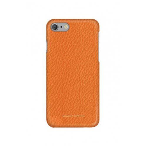 Кожаный чехол накладка для iPhone 7 / 8 Moodz Floater leather Hard Agrumi (orange), MZ901018