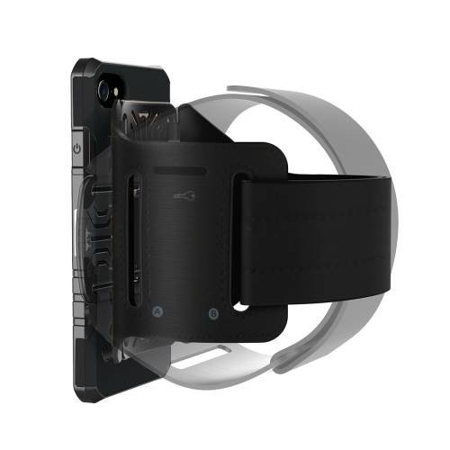 Cпортивный противоударный чехол для iPhone 8 / 7 / 6 / 6S с манжетой на руку, cъемный PC + TPU