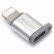 Адаптер переходник REMAX с micro USB на 8 pin Lightning (Silver)