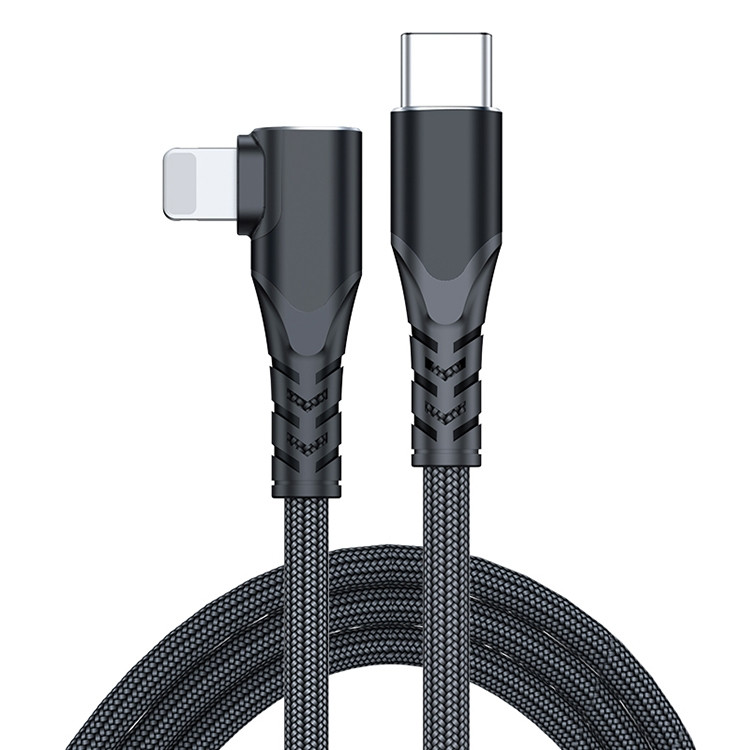 USB-C кабель с угловым разъемом 8 pin 