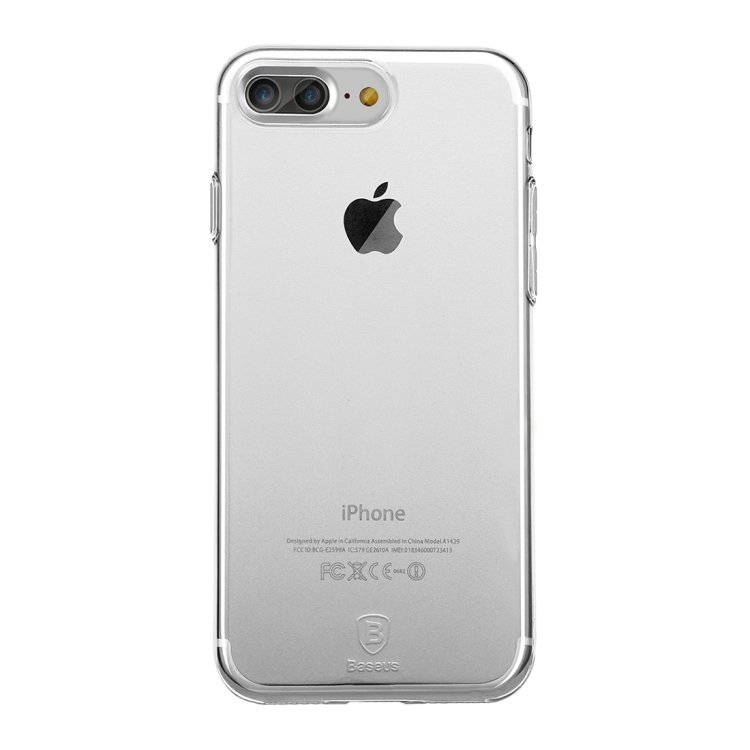 Прозрачный гелевый чехол Baseus Simple Series для iPhone 7 Plus / 7+ / 8 Plus / 8+ (Transparent)