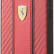 Чехол Ferrari для iPhone 13 PU Carbon/Smooth with metal logo Hard Red (FESNMHCP13MRE)