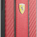 Чехол Ferrari для iPhone 13 PU Carbon/Smooth with metal logo Hard Red (FESNMHCP13MRE)