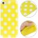 Yellow and White Dot Pattern TPU Protective Case for iPhone 5C.jpg