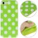 Green and White Dot Pattern TPU Protective Case for iPhone 5C.jpg