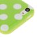 Green and White Dot Pattern TPU Protective Case for iPhone 5C 3.jpg