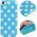 Blue and White Dot Pattern TPU Protective Case for iPhone 5C.jpg