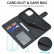 Кожаный чехол-книжка для iPhone 13 mini LC.IMEEKE с подставкой и отделениями под карточки (Black)