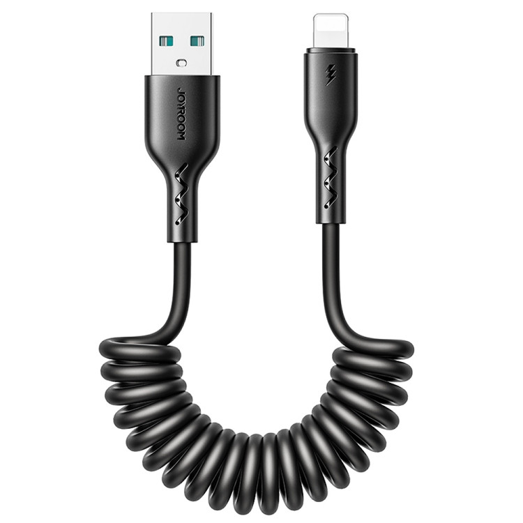 Кабель-пружина JOYROOM USB - 8 pin Lightning 3A SA38-AL3