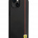 Чехол для iPhone 14 Ferrari PU Smooth/Carbon Vertical with metal logo Hard Black (FEHCP14SAXBK)