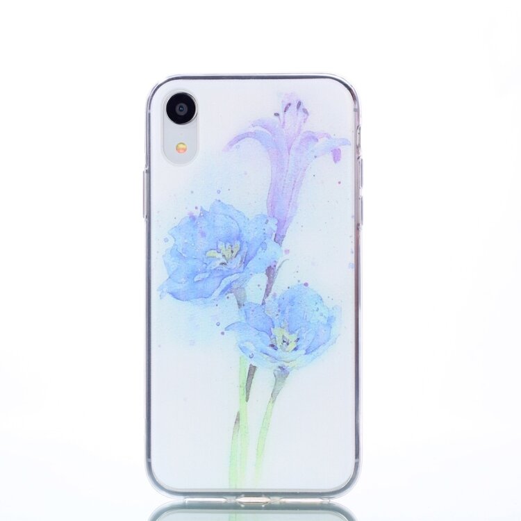 Силиконовый чехол с цветами для iPhone XR Flowers