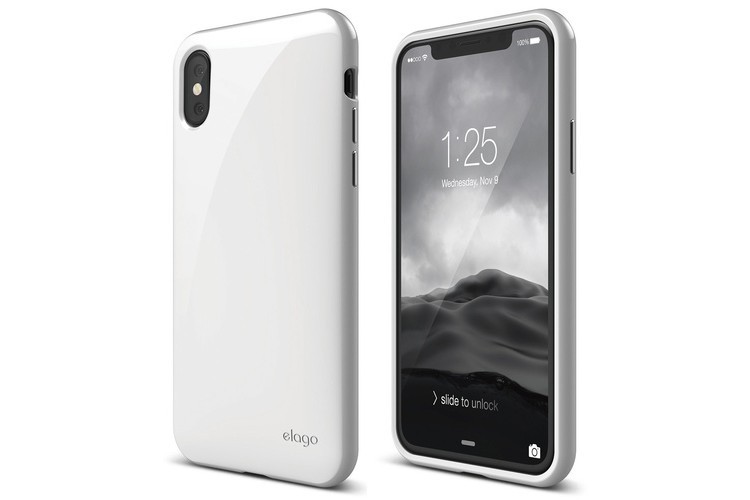 Гелевый чехол Elago для iPhone X Cushion Hard TPU, White (ES8CU-WH)