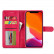 Кожаный чехол-книжка для iPhone 13 LC.IMEEKE с подставкой и отделениями под карточки (Red)