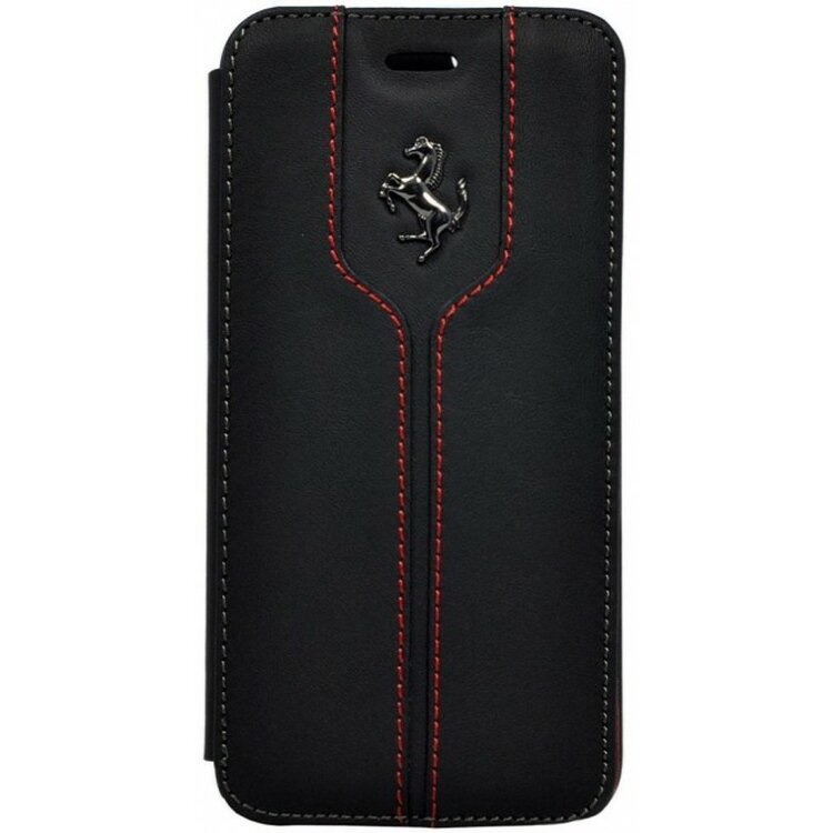 Кожаный чехол книжка для iPhone 6 / 6S Ferrari Montecarlo Booktype Black (FEMTFLBKP6BL)