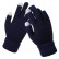 Тёплые перчатки с поддержкой сенсорных экранов, синие