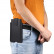 Универсальный кожаный чехол карман с креплением на ремень для смартфонов до 6.1" (черный)