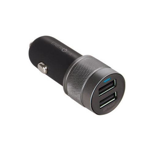 Автозарядка EnergEA АЗУ Alu drive, 2 USB Aluminium 4.8A (CAR-AD-48N)