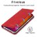 Кожаный чехол-книжка для iPhone 12 Pro Max LC.IMEEKE LC-002 с подставкой и отделениями под карточки (Red)