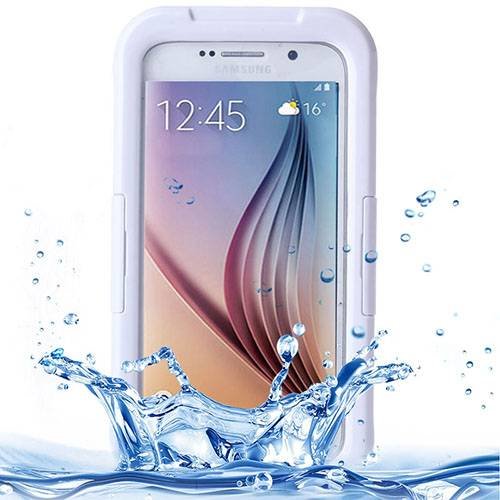 Водозащитный чехол для Samsung Galaxy S6 / S6 Edge с защитой IPX8 (белый)