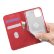 Кожаный чехол-книжка для iPhone 12 mini LC.IMEEKE LC-002 с подставкой и отделениями под карточки (Red)
