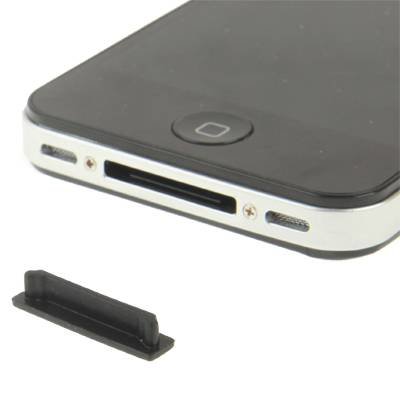 Заглушка в разъем для зарядки 30 pin для iPhone, iPod или iPad (черная)