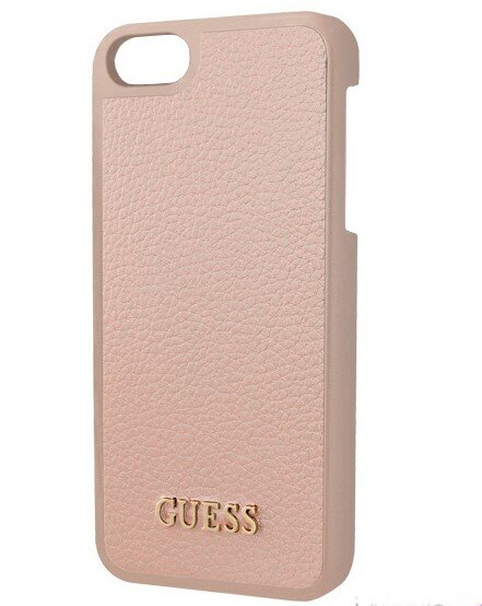 Кожаный чехол Guess для iPhone 5/5S/SE Iridescent Hard PU Rose Gold (GUHCPSEIGLRG)