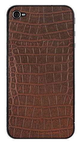 Кожаная наклейка ZAGG LEATHERSkin для iPhone 4 / 4S (Alligator)