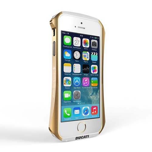 Комбинированный бампер для iPhone 5/5S DRACO Ventare A Gold (Золотистый) DR50VEA1-WGD