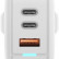 СЗУ EnergEA Bazic GoPort Gan65, 2 USB-C PD65W+USB-A PPS/QC3.0 total 65W White (CHR-GP-GAN65W-EU)