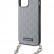 Чехол для iPhone 14 Pro Max Lagerfeld PU Saffiano Monogram + Wrist chain Hard Silver (KLHCP14XSACKLHPG)
