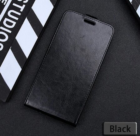 Кожаный чехол с флипом для iPhone 6S / 6 Leather Flip Case (Black)