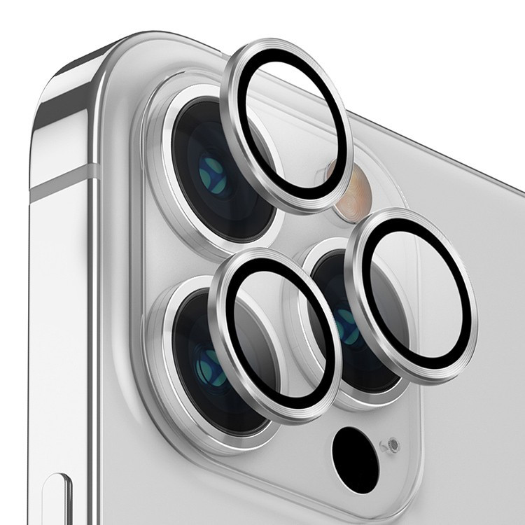 Защитное стекло для камеры iPhone 14 Pro/14 Pro Max Uniq OPTIX Camera Lens protector Aluminium Silver (IP6.1P-6.7PM-LENSSIL)
