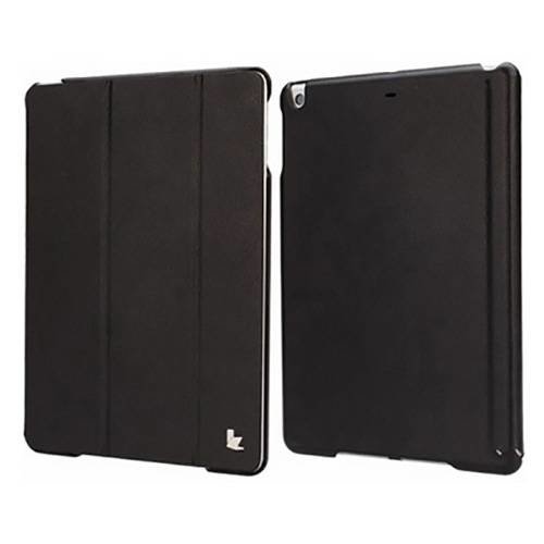 Кожаный чехол Jisoncase Premium для Apple iPad Air / iPad 2017 с 3-х секционной обложкой (JS-ID5-01H) Black