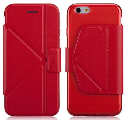 Кожаный чехол-книжка для iPhone 6/6S - The Core Smart Case - Red