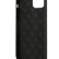 Чехол-накладка для iPhone 12 Pro Max (6.7) Guess Embossed white logo and Strap Hard PU, Black (GUHCP12LPUSTCRBK)