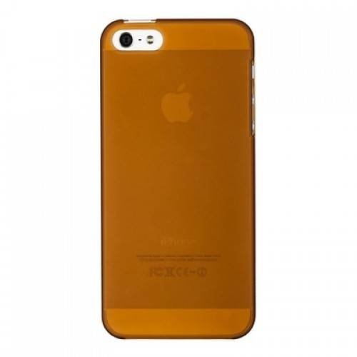 Чехол накладка XINBO Soft Touch для iPhone 5/5S/SE коричневый 0,8мм