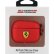 Силиконовый чехол Ferrari Silicone Case с кольцом для AirPods Pro, Red (FEACAPSILGLRE)