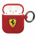Силиконовый чехол Ferrari Silicone Case с кольцом для AirPods 1/2, Red (FESACCSILSHRE)