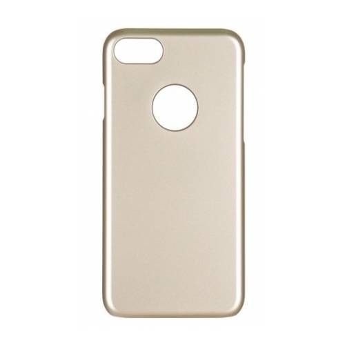 Прорезиненный чехол накладка iCover для iPhone 7 / 8 Rubber Gold/Hole, IP7-RF-GD